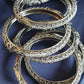 Oxidised Silver Bangles with stone