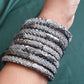 Oxidised Silver Bangles with stone