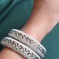 Bangles with Silver stones