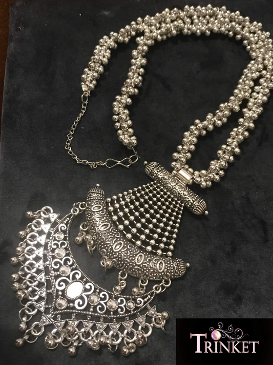 Long Silver Necklace