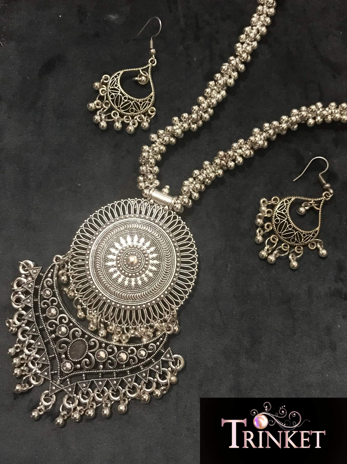 Long Silver Necklace